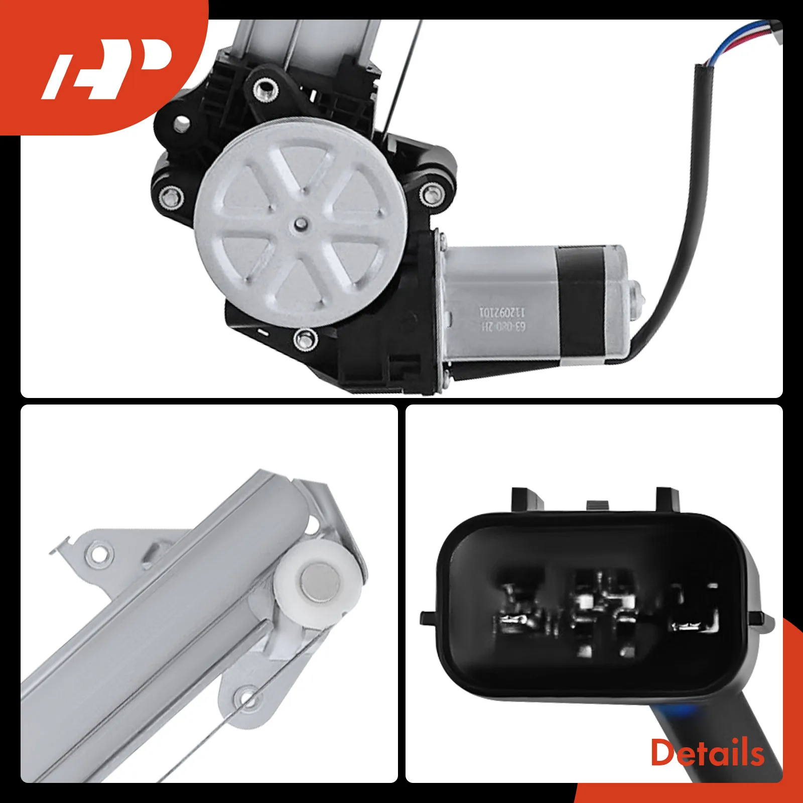 A-Premium Rear Passenger Side Power Window Regulator for Honda HR-V 2016-2021