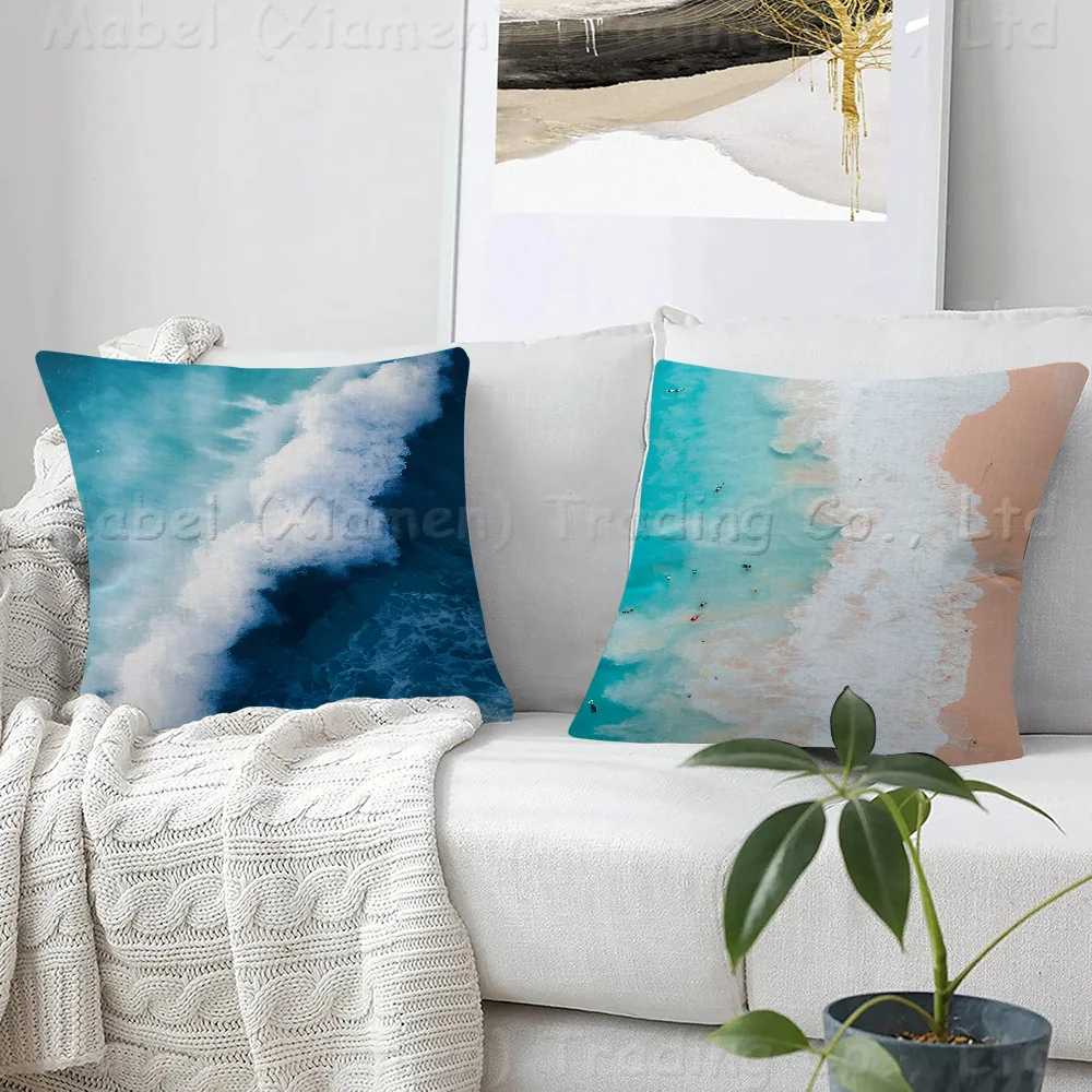 

Ocean Blues Pillow Cover For Bedroom Room And Living Room Sofa Decorative Cushion Cover