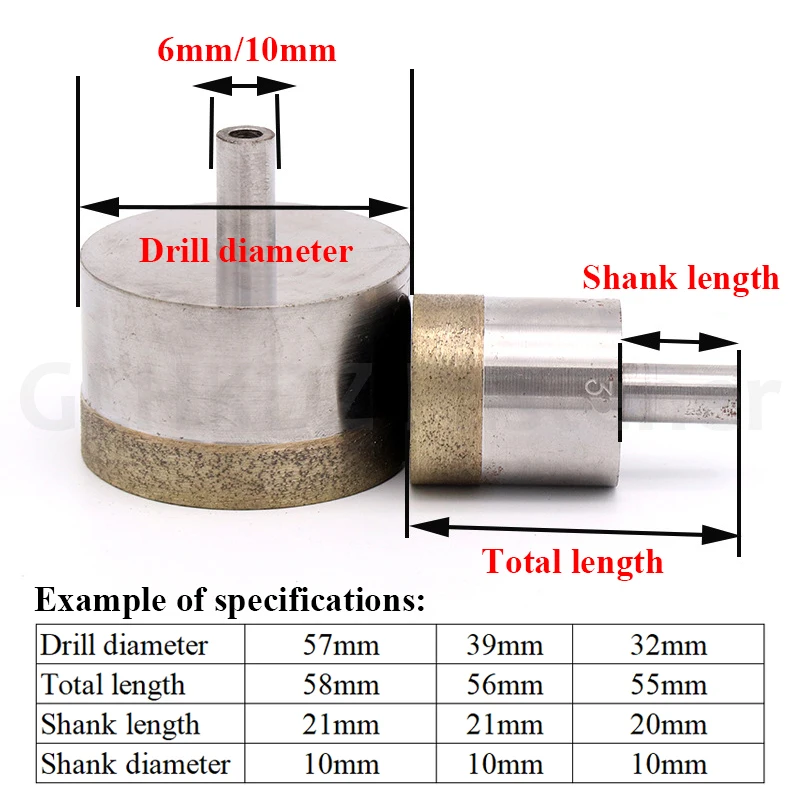 1pcs 4-86mm Diamond Powder Sintered Drill Bit Hole Opener Tile Marble Glass Ceramic Jade Hole Saw Drilling Bits For Power Tools