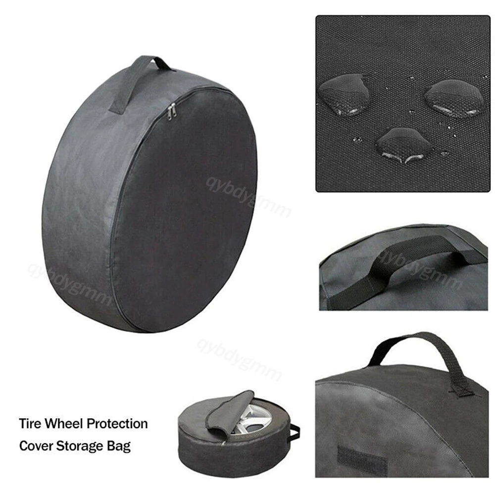 

24.8*8.2" Car Spare Tire Wheel Protecti Cover Storage Bag Carry Tote For Universal Accessories