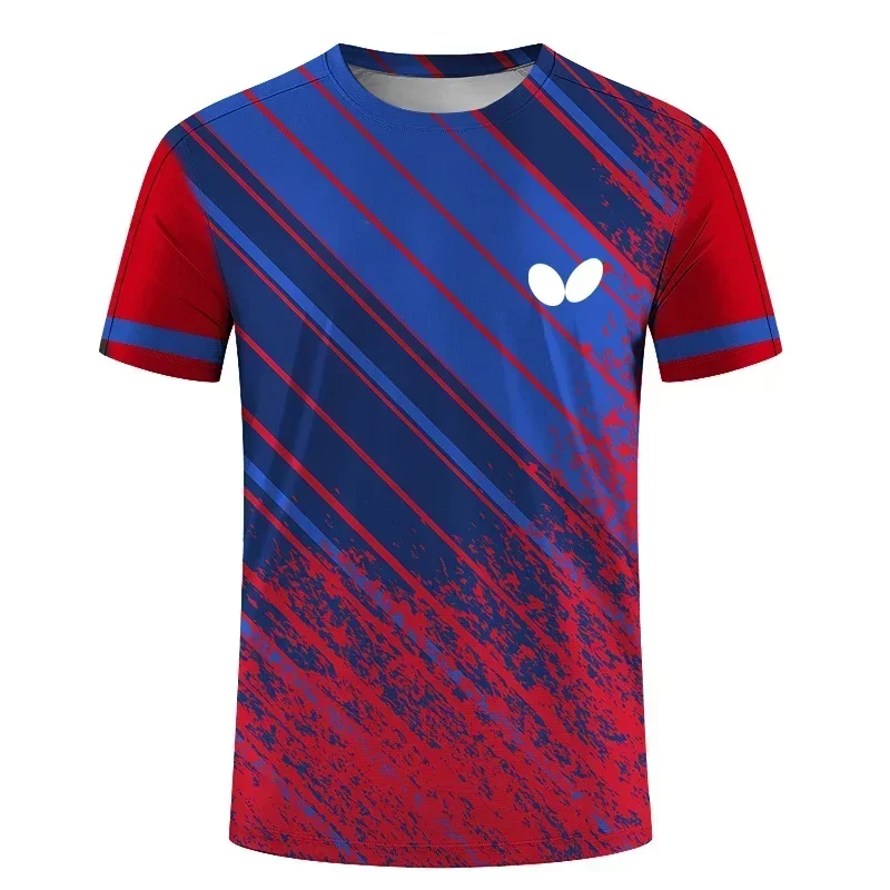 3D-Druck Mode Herren Rundhals-T-Shirt Sommer Outdoor Freizeit Sport Atmungsaktiv Schnelltrocknend Große Größen Kinder-Familien-Shirt – Detail 6