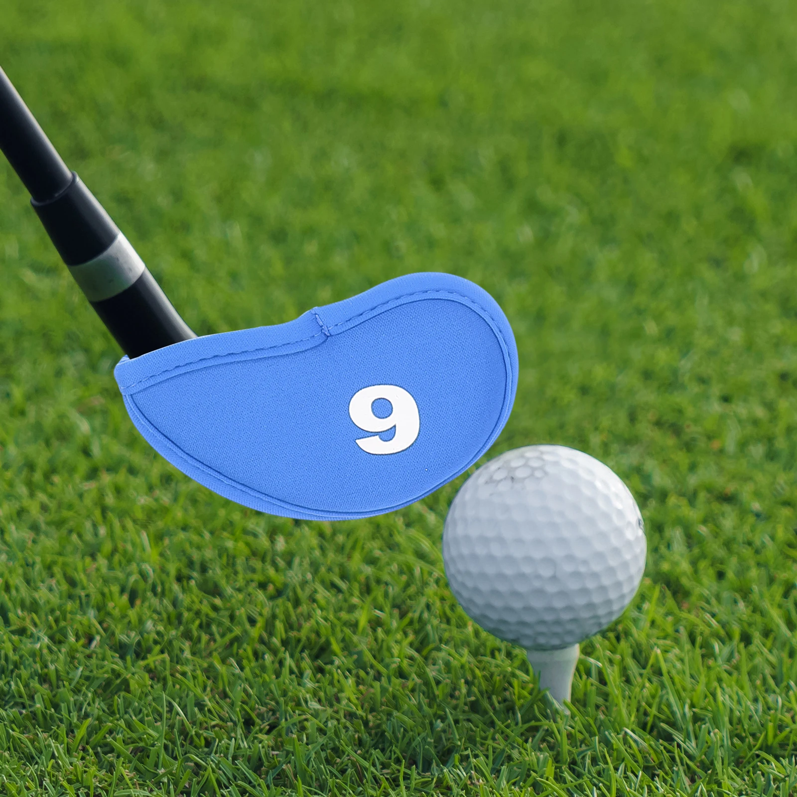 

10pcs Golf Club Cover Head Protector Red Portable Fabric Golfs Supplies Lightweight Fashion Protection Accessories