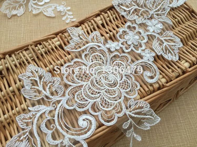 

10 Pieces, Handmade Wedding Dresses with Lace Flower Stickers, Wedding Shoes, Clothing Background Decoration Accessories Patch