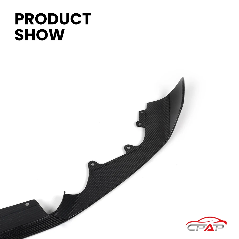 حقيقي جاف ألياف الكربون الجبهة الشفاه الناشر الوفير الفاصل الشفاه الجسم أطقم لسيارات BMW M2 سلسلة F87 LCI MP نمط 2019-2022