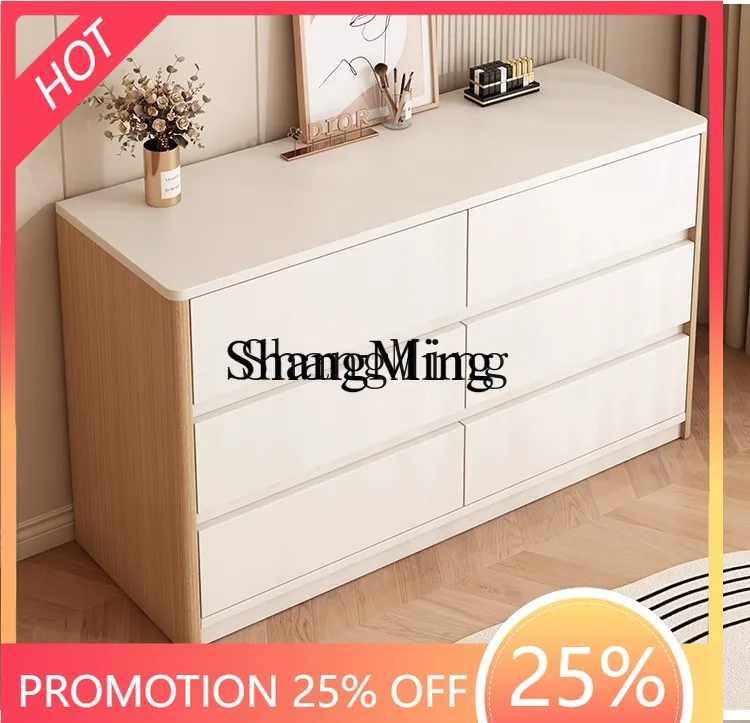 FG good-looking  cream wind living room against the wall bedroom end of the bed simple modern entrance storage locker
