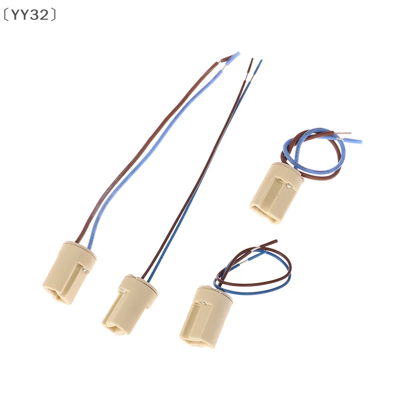〔YY32〕 6 Pcs  G9 Lamp Base Ceramic Connector Base Socket With 15CM Line For LED Halogen Bulb Light