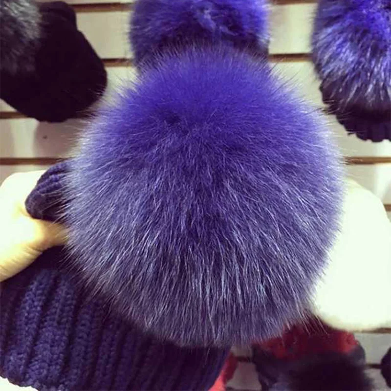 14 ซม.ขนาดใหญ่ Pompoms ปลอม Fox Fur Ball หมวกถุงมือ Diy Handmade ถุงมือผ้าพันคอเสื้อผ้าอุปกรณ์เสริมแขวน False Hairball พร้อมหัวเข็มขัด