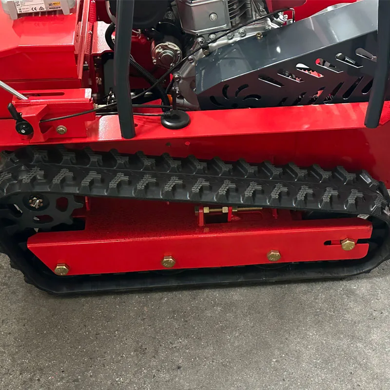 Decespugliatore cingolato certificato CE personalizzato, rasaerba robot telecomandato