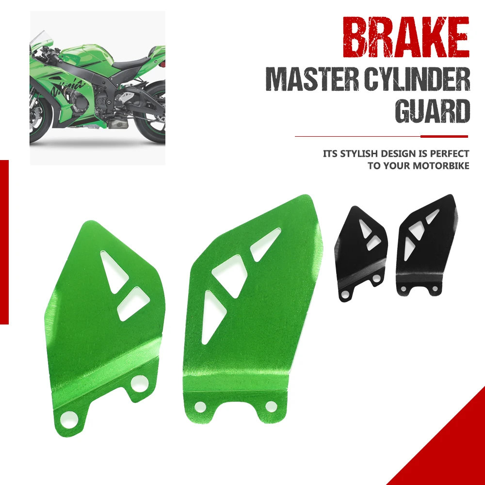 

Motorcycle Foot Peg Heel Plate Protective Cover Guard For KAWASAKI ZX10R ZX-10R NINJA 2011-2020 Rear Brake Master Cylinder Guard