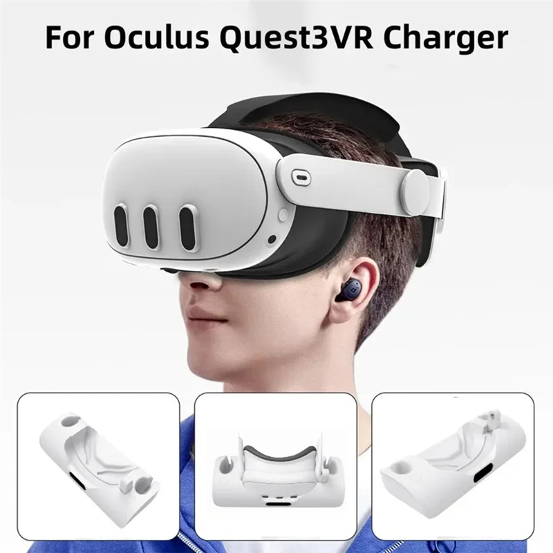 

Для Meta Quest 3VR зарядная база для шлема с подсветкой дисплея Многофункциональная удобная док-станция-BCBW