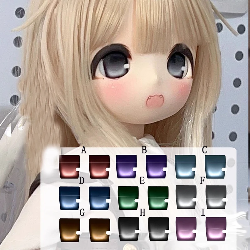 

Акриловые глаза BJD с металлическим эффектом, глаза 10–24 мм, квадратная форма для 1/12 1/8 1/6 1/4 1/3 BJD SD, аксессуары для кукол