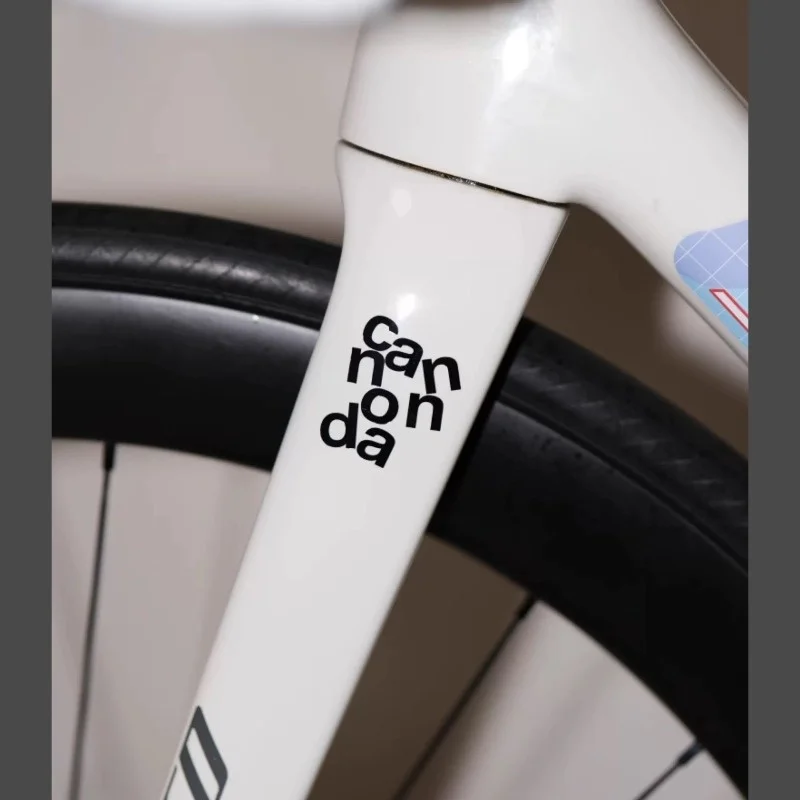

4PCS/SET "cannonda" Black Text Vinyl Sticker - DIY Decal for Bicycle Laptop Car Accessories