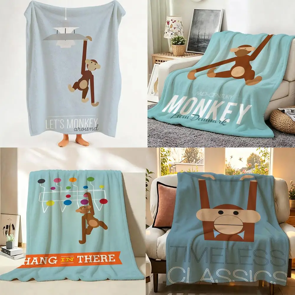 toy K-Kay B-Bojesen Throw Flannel Throw Blanket Suitable for Sofa、Living Room、Bedroom