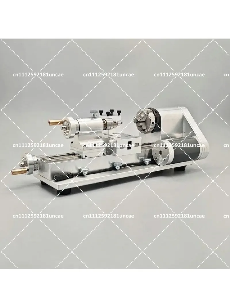 Mini Lathe DIY Woodworking Machine, 110V-220V Variable Speed 100-2500RPM, Portable Desktop Bead Maker for Home Hobby Craft