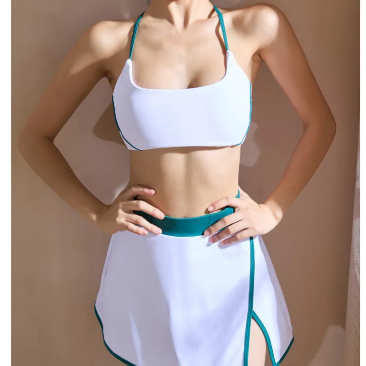 2PCS Yoga Set Nude Workout Women Tracksuit Gym Push Up Fitness Running Workout Pant Sport Bra Pocket Leggings Active Wear XP215 image 5