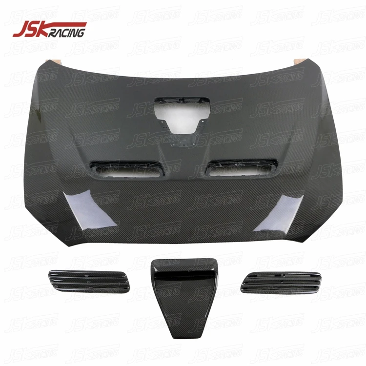 OEM STYLE CARBON FIBER HOOD (WITH AIR DUCT) for 2008-2015 MITSUBISHI EVOLUTION EVO 10