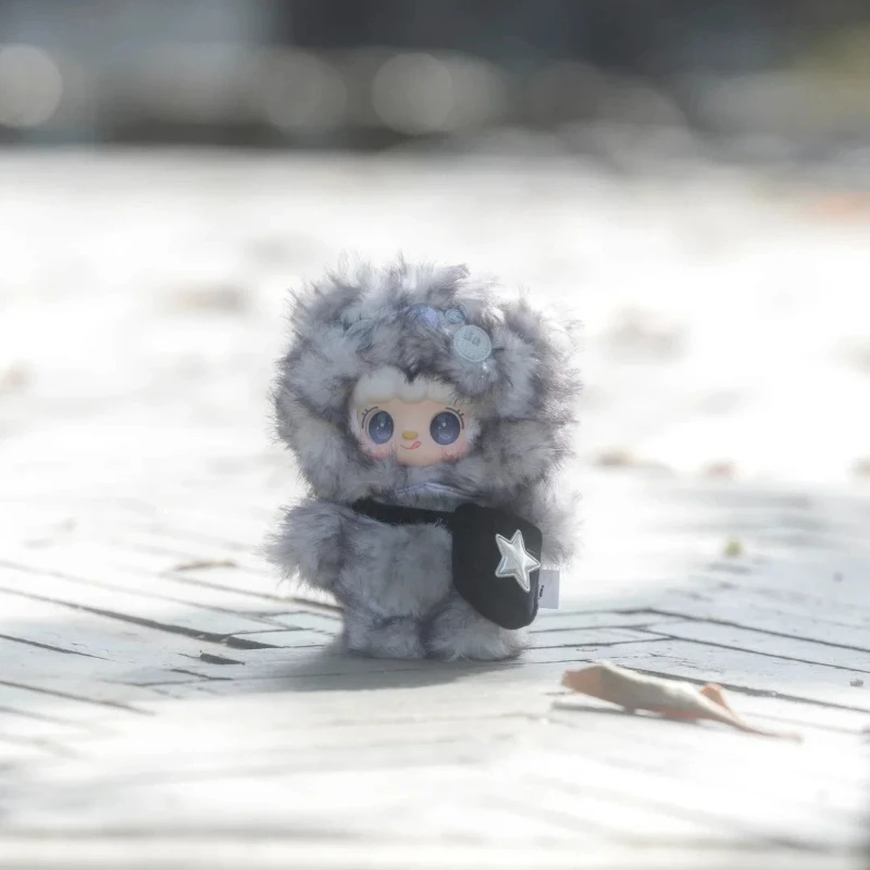 Yooki الدب الصغير خطة الإنارة الفينيل أفخم صندوق أعمى صغير لطيف لينة محشوة دمية على شكل حيوان حقيبة قلادة العصرية لعبة ديكور هدية