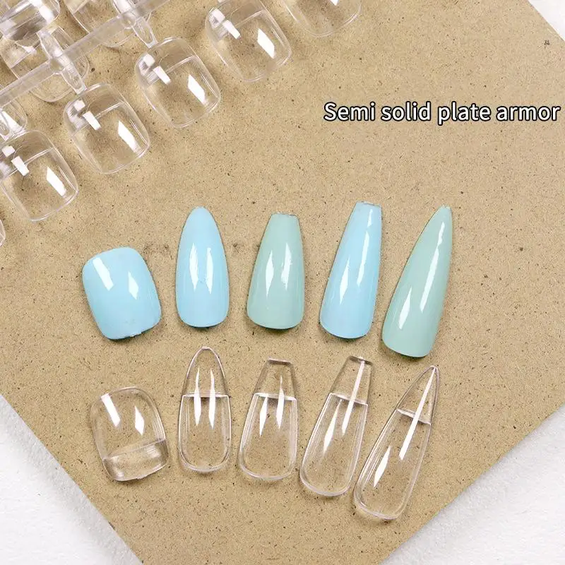 

[WHB]120/320Pcs Clear Solid Oval Triangle Square Shape Nail Tools Nail Table Color Card Display DIY Manicure Nail Tips