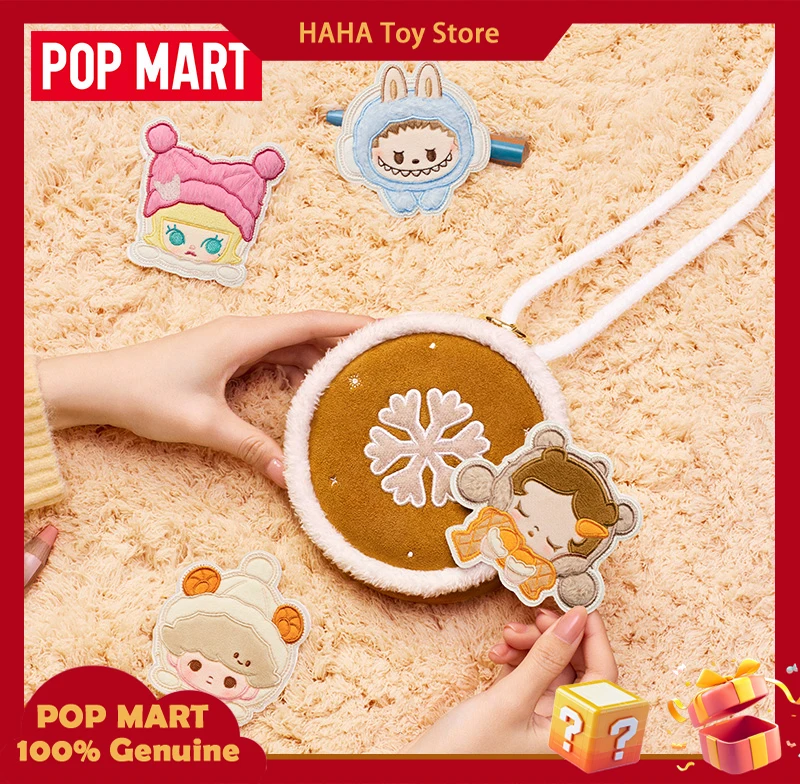 

Pop Mart Pop Bean Fluffy And Cozy Series Crossbody Bag Toys Small Labubu Dimoo Doll Kawaii Kids Xmas Peripheral Gifts