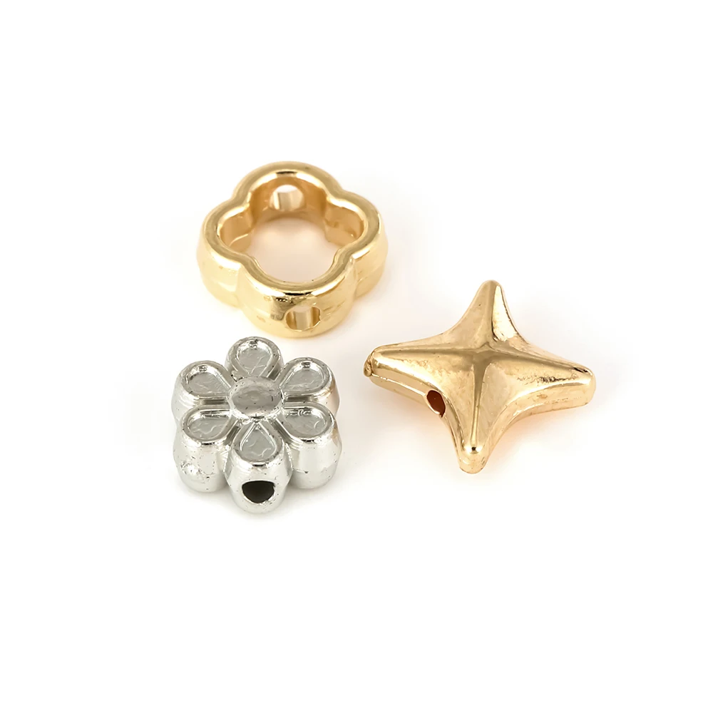 50 قطعة/الحزمة CCB البلاستيك حبة فاصل الحجاب الحاجز اليد سوار ذاتي الصنع قلادة نجمة متناثرة حبة المواد الملحقات #5