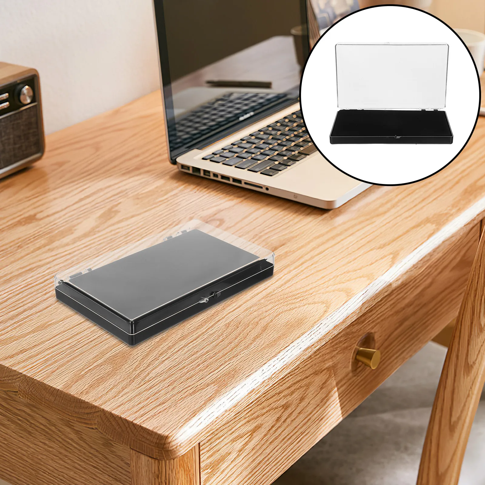 

Acrylic Jewelry Display Box with Clear Lid for Pins Badges Rings Medals Necklace Storage Display Case Collection Organizer