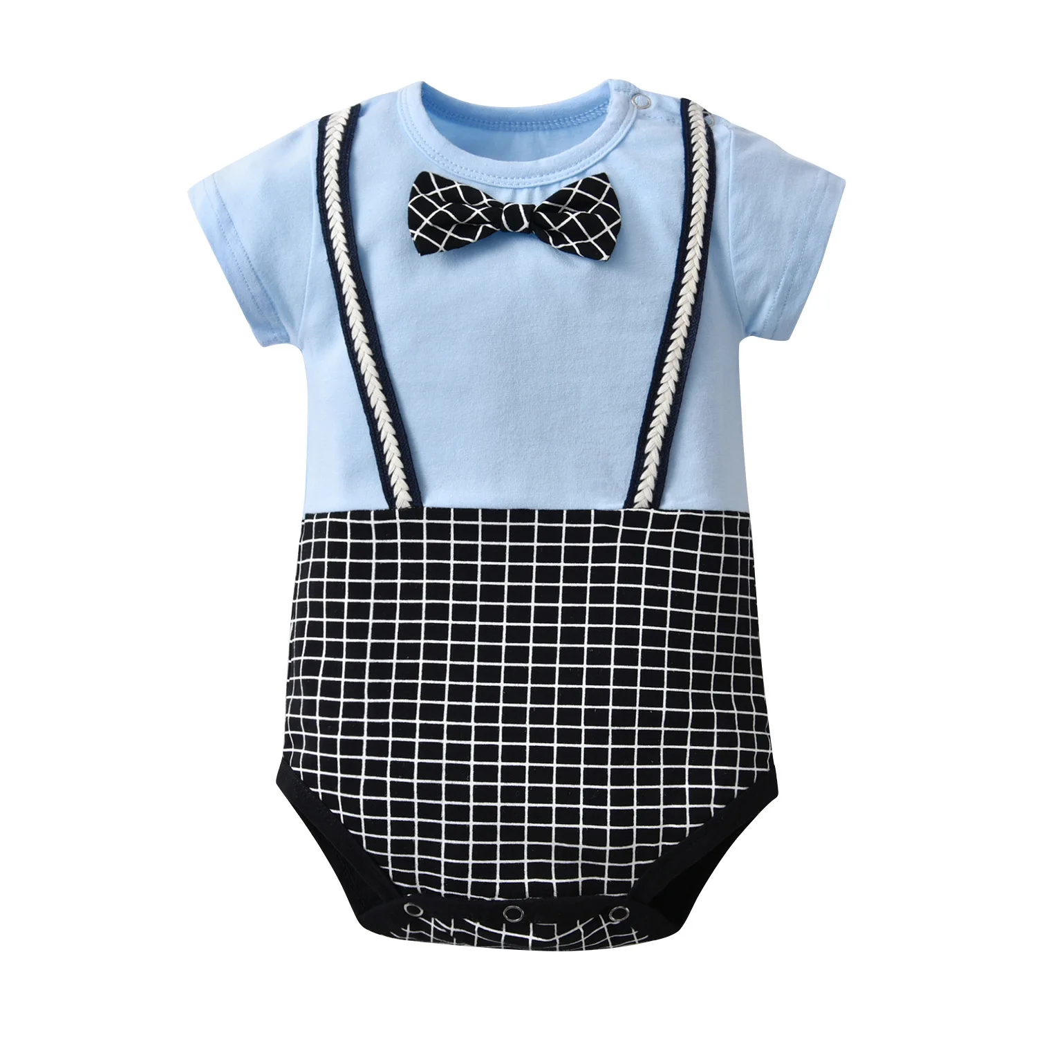 

Children's Clothing Newborn Baby Clothing Baby Boy Gentleman One Piece Romper Triangle Fart Clothes Rompers