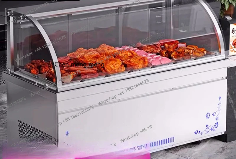 

Cooked food display cabinet Horizontal supermarket Convenience store Commercial food Refrigerated fresh-keeping freezer