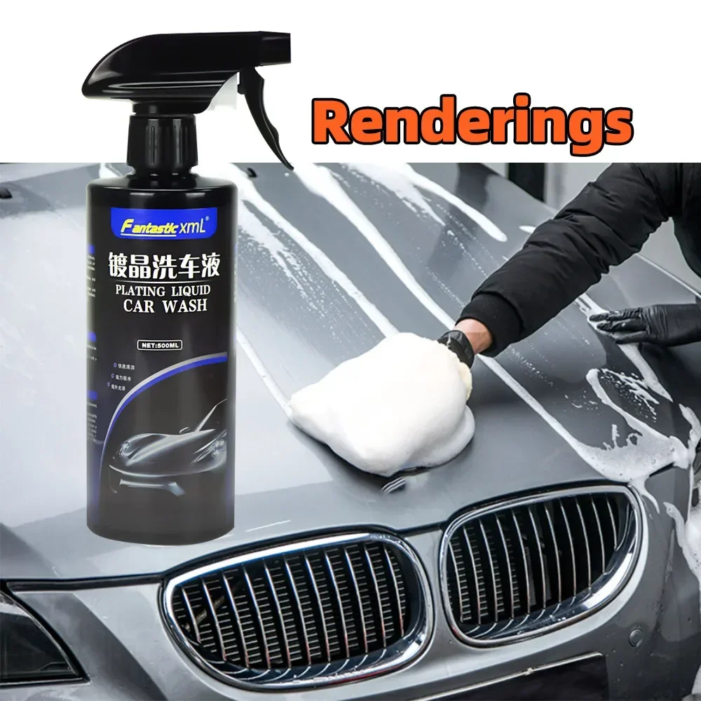 Concentrated Car Wash Shampoo with Polishing Wax Coat Super Suds Shampoo Superior Surface Cleanser Windshield Wash Accessories