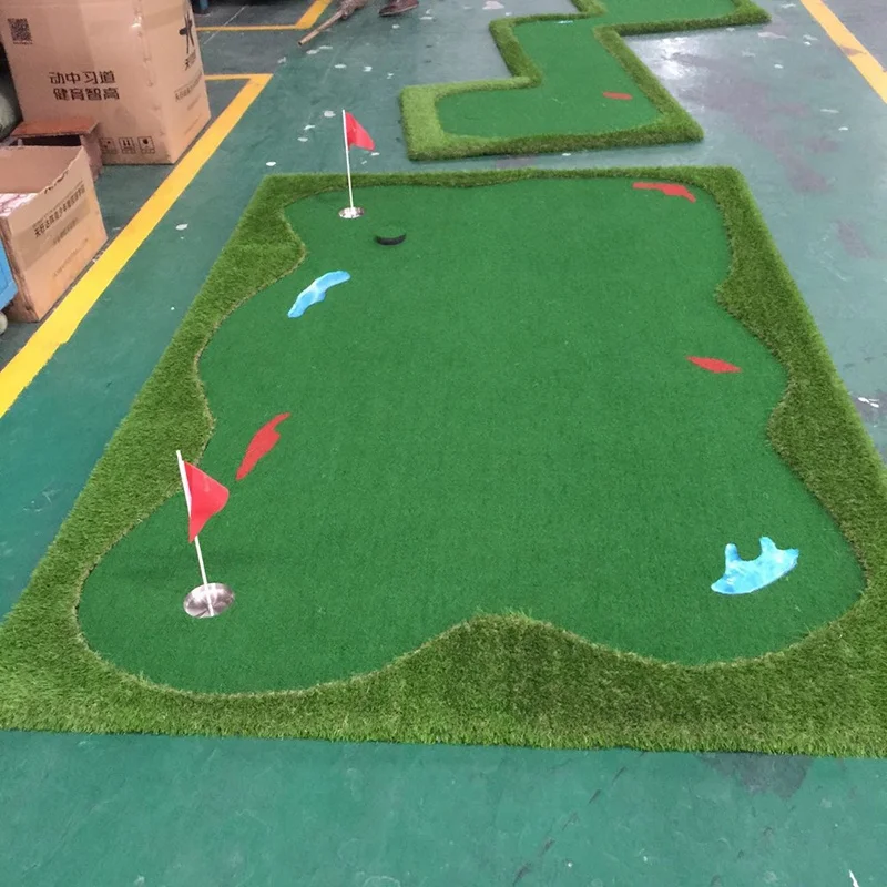 Factory Custom Size Golf mat practice Putting Green Mat Outdoor and Indoor Mini Golf Grass Mat