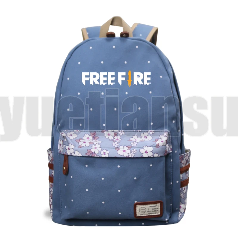 2022 Hot Game Free Fire Backpack for Student Harajuku Floral Notebook School Bags Teenage Girls Laptop Bookbag Women Travelbags