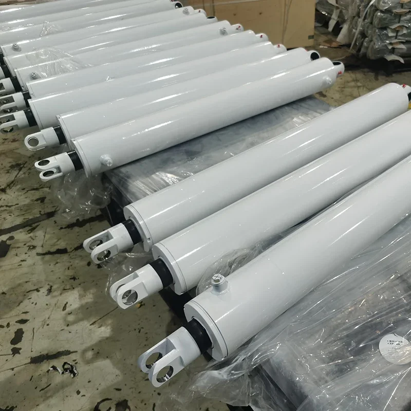 Custom Double Acting Marine Hydraulic Cylinder with chrome plating piston rod