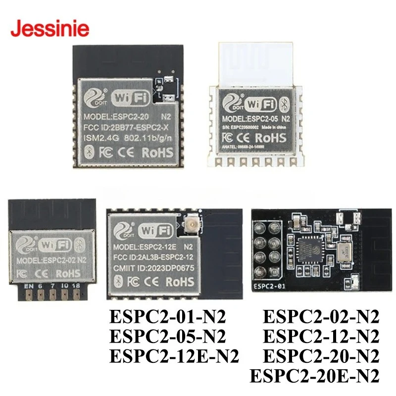 5Pcs/1pc ESPC2-01-N2 ESPC2-02-N2 ESPC2-05-N2 ESPC2-12-N2 ESPC2-12E-N2 ESPC2-20-N2 ESPC2-20E-N2 WiFi+Ble 5.0 Module 32-bit RISC-V