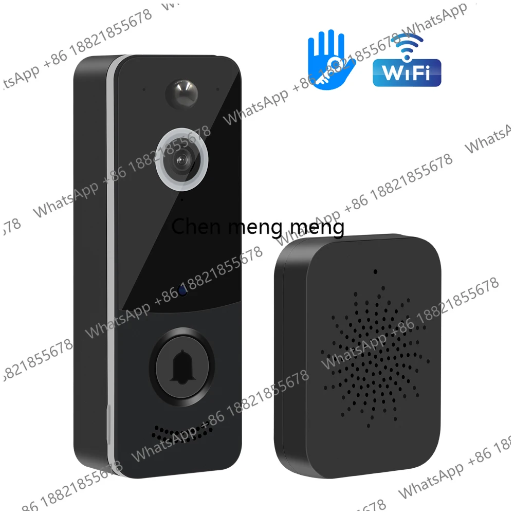 

Видеодомофон 1080P с Wi-Fi, приложение TTLOCK, умный домашний дверной звонок, беспроводная камера безопасности, дверной звонок с PIR-датчиком движения