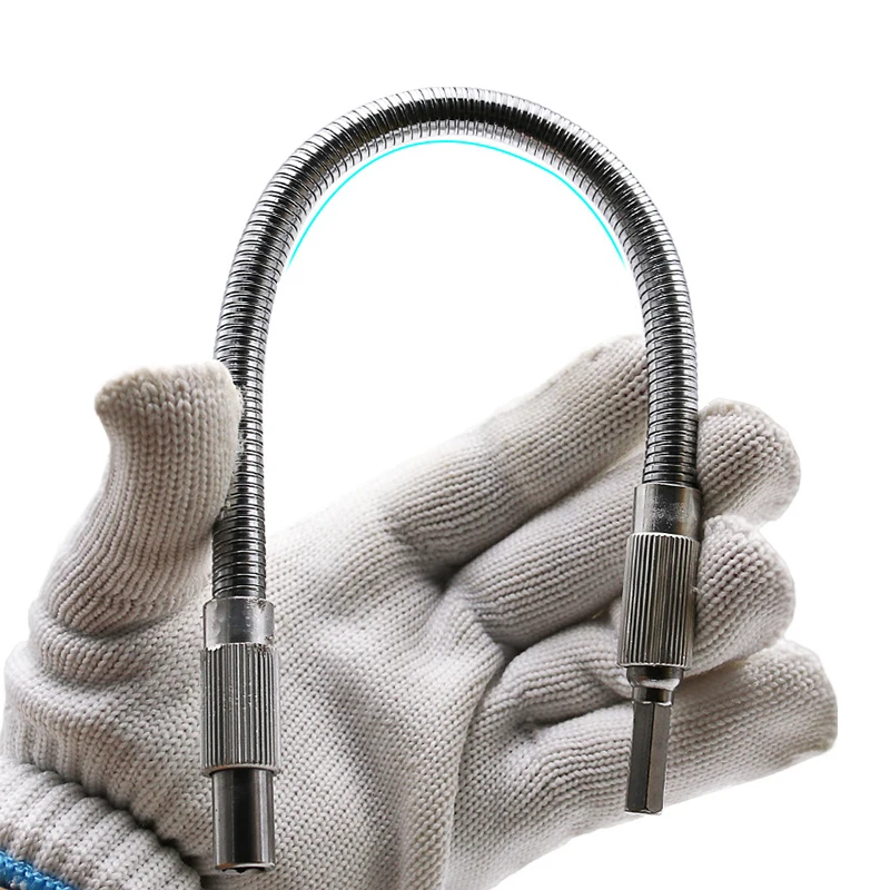 3 Pz/set Manico Esagonale Albero Flessibile 150/200/300mm Multifunzione In Metallo Aste Flessibili Bit Holder Cacciavite Estendi Asta