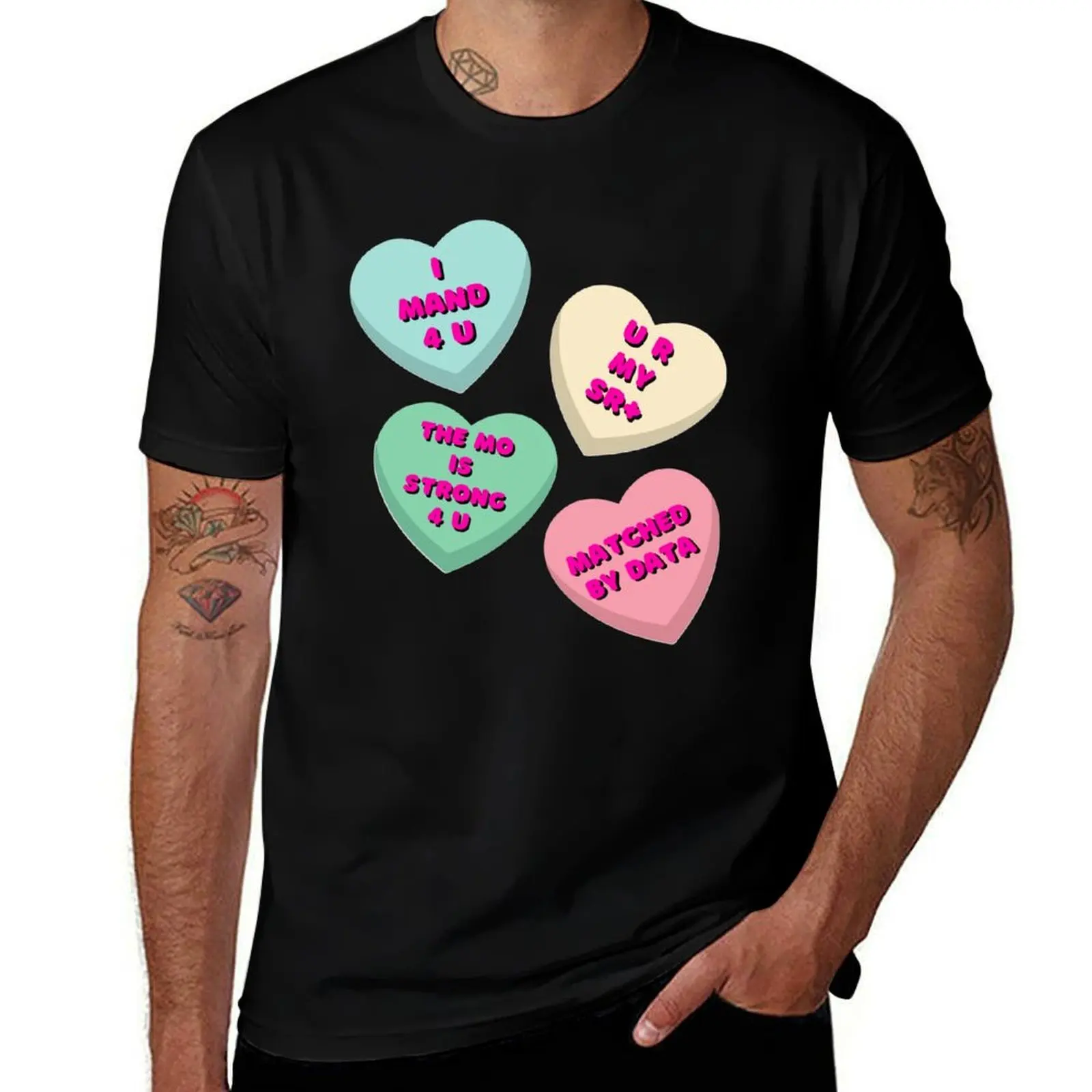 ABA Valentines Day Hearts Behavioral Psychology Funny Gift T-Shirt Street Fashion Casual Tee Shirt T-Shirt