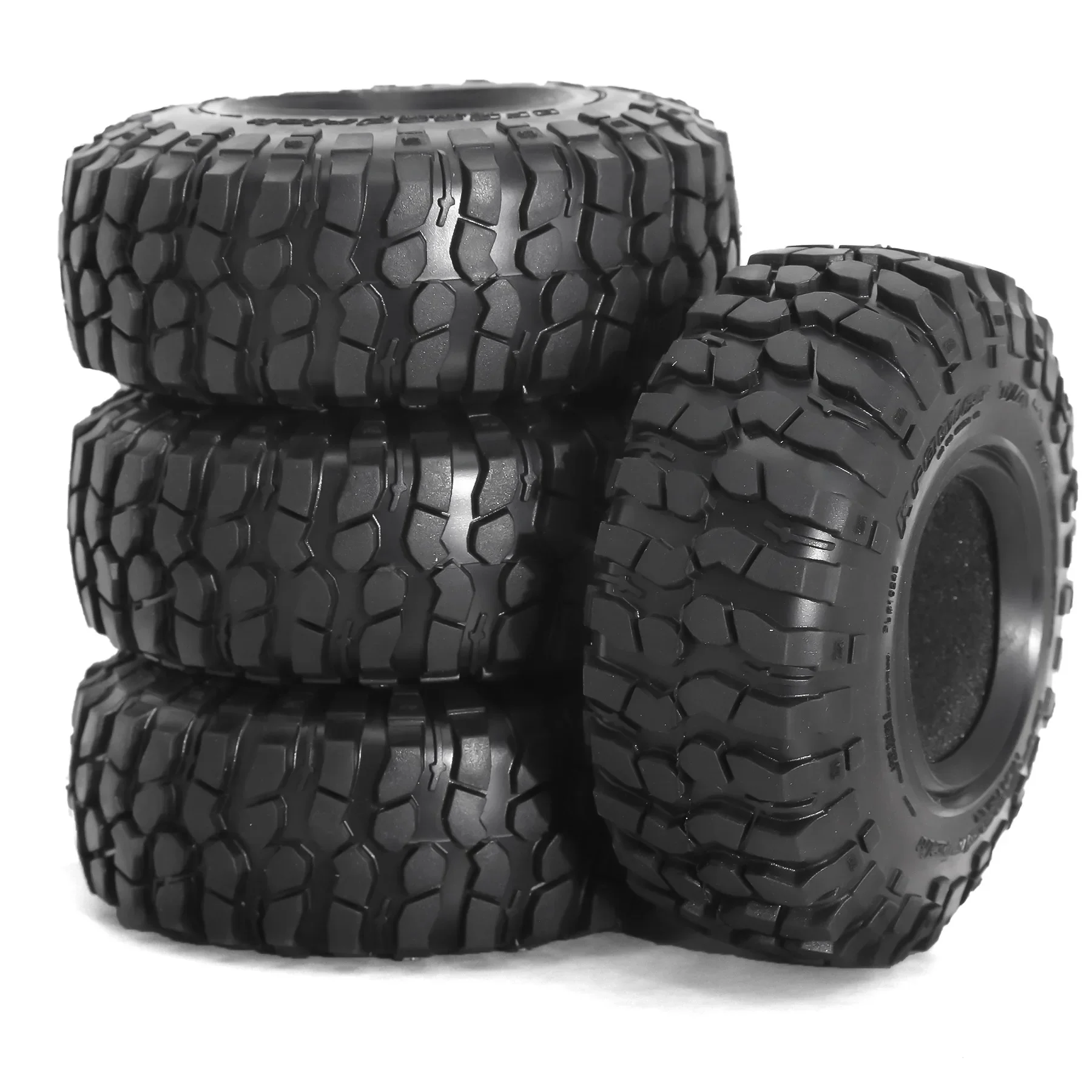 

4PCS 106mm 1.9" Rubber Tire Wheel Tyre for 1/10 RC Crawler Car Axial SCX10 II III 90046 Traxxas TRX4 RC4WD D90 Redcat MST