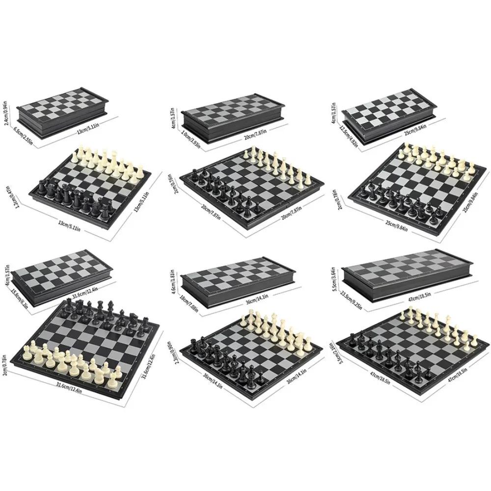 Magnetische fliegende Schlange, Schach, Dame, tragbares, faltbares Brettspiel für Reisen und Desktop, Strategiespaß für Erwachsene und Kinder