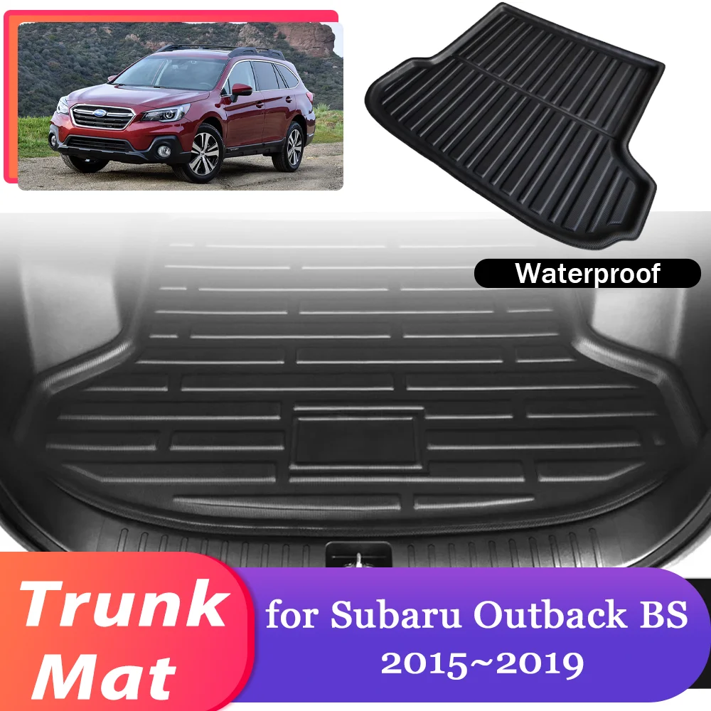 

Коврик в багажник автомобиля для Subaru Outback BS 2015 ~ 2019 2016 2017 2018, водонепроницаемый коврик для багажа, коврик для багажника, аксессуары для ковров