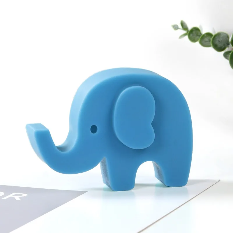 DIY Baking Cake Mold Four-link Animal Giraffe Elephant Lion Zebra Scented Candle Silicone Mold Cake Decoration Accessories
