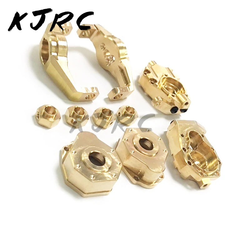 

Brass Heavy Duty Counter Weight Set Portal Drive Axle Housing Bumper Mount for 1/10 RC Cwawler TRX-4 TRX4 Upgrade Parts