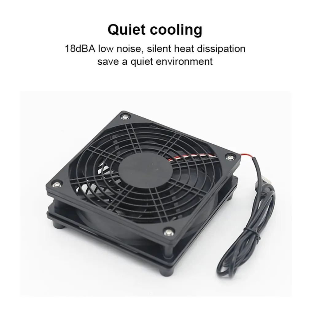 New Router Cooling Silent Fan For Computer Cases Mining Rig CPU Coolers Computer Cooling Fan DC 5V USB Power 120mm Cooling Fan