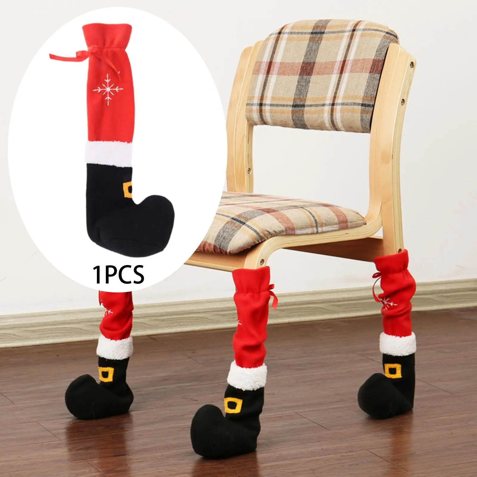 

Christmas Chair Leg Cover Floor Protector Home Decoration Chair Leg Sock Protector for Dining Room Party Holiday Kitchen Bedroom