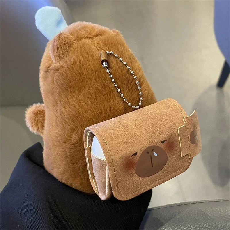 Original Cute Capybara Airpods Case Plush Y2K Decoration Customized  Cover for Airpods Pro Bluetooth Headset Accessories Gifts