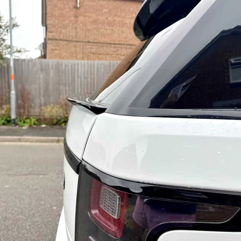 For Land Rover Range Rover VOGUE L405 Rear Mid Spoiler 2012 To 2019  By ABS Glossy Black Carbon Fiber Trunk Wing Lip Body Kit
