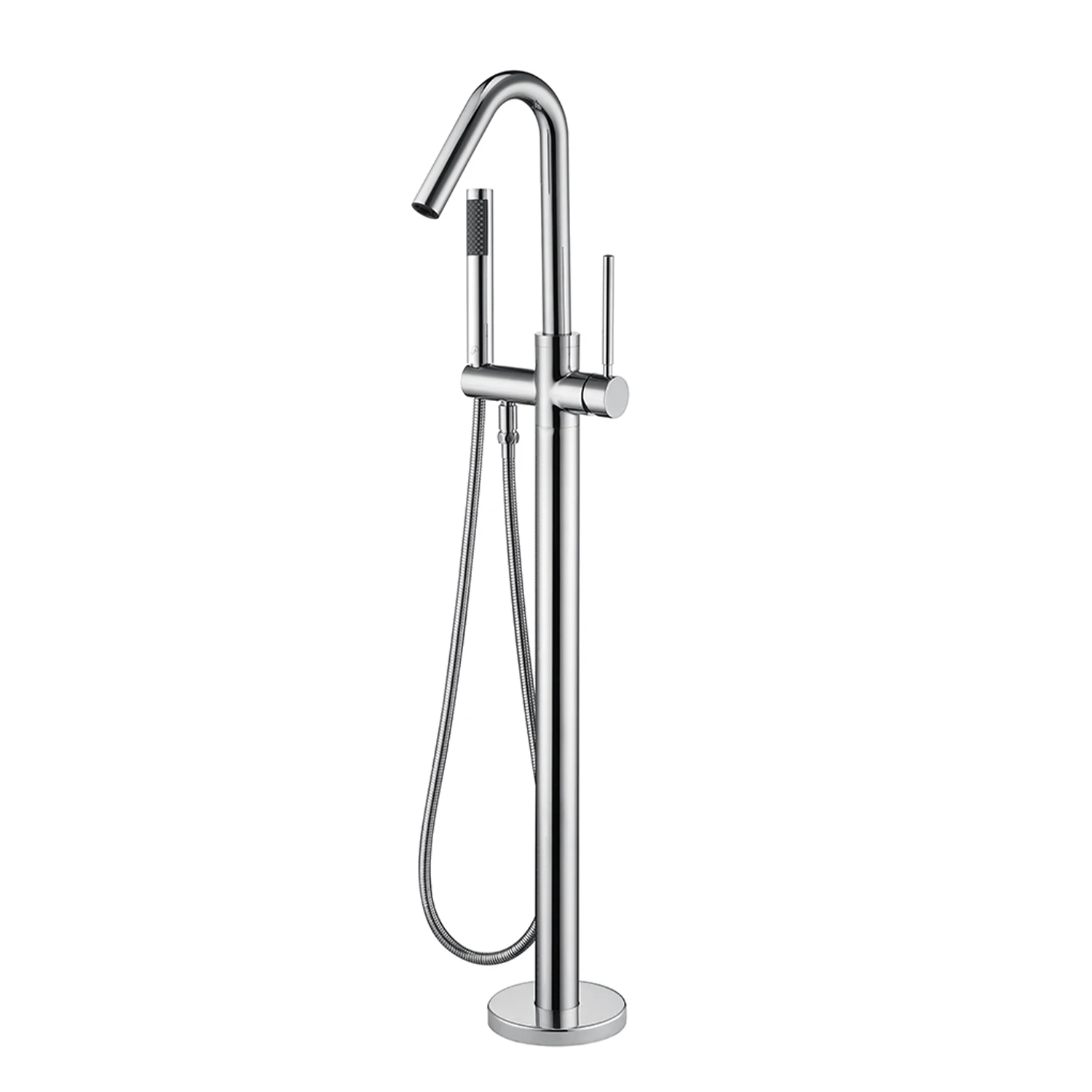 YYHC-Floor Standing Mixer Tap Long Neck Bathtub Faucet Handheld Shower Tub Faucet Freestanding Bathtub Faucet