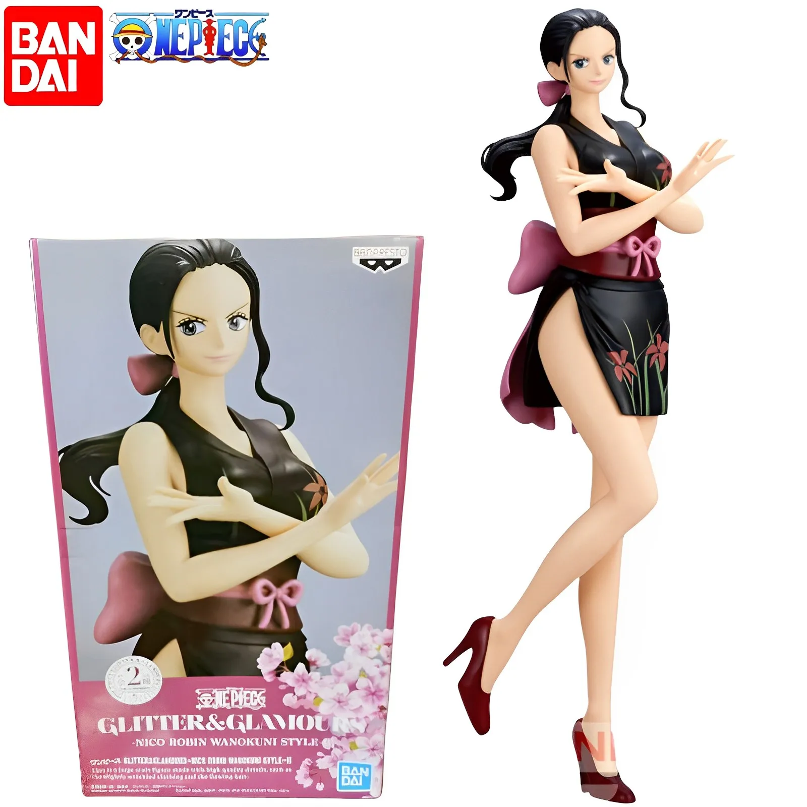 

25cm Original One Piece Nico Robin Glitter Glamours Anime Action Figure Pvc Model Toy Collection Statue Ornament Dolls Gift