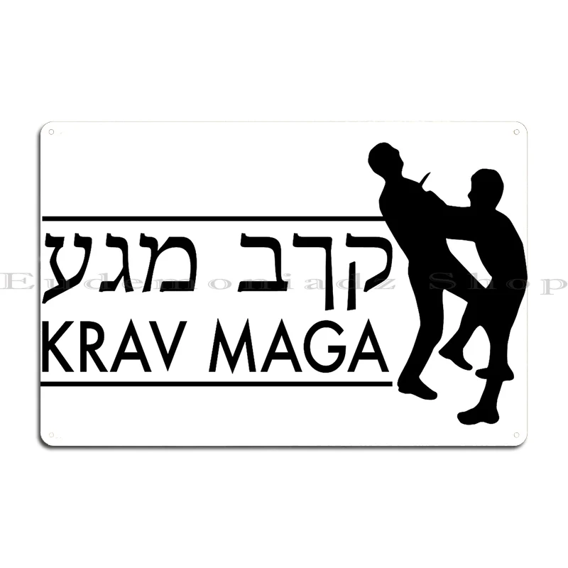 Krav Maga Metal Plaque Customize Club Custom Funny Sign Tin Sign Poster