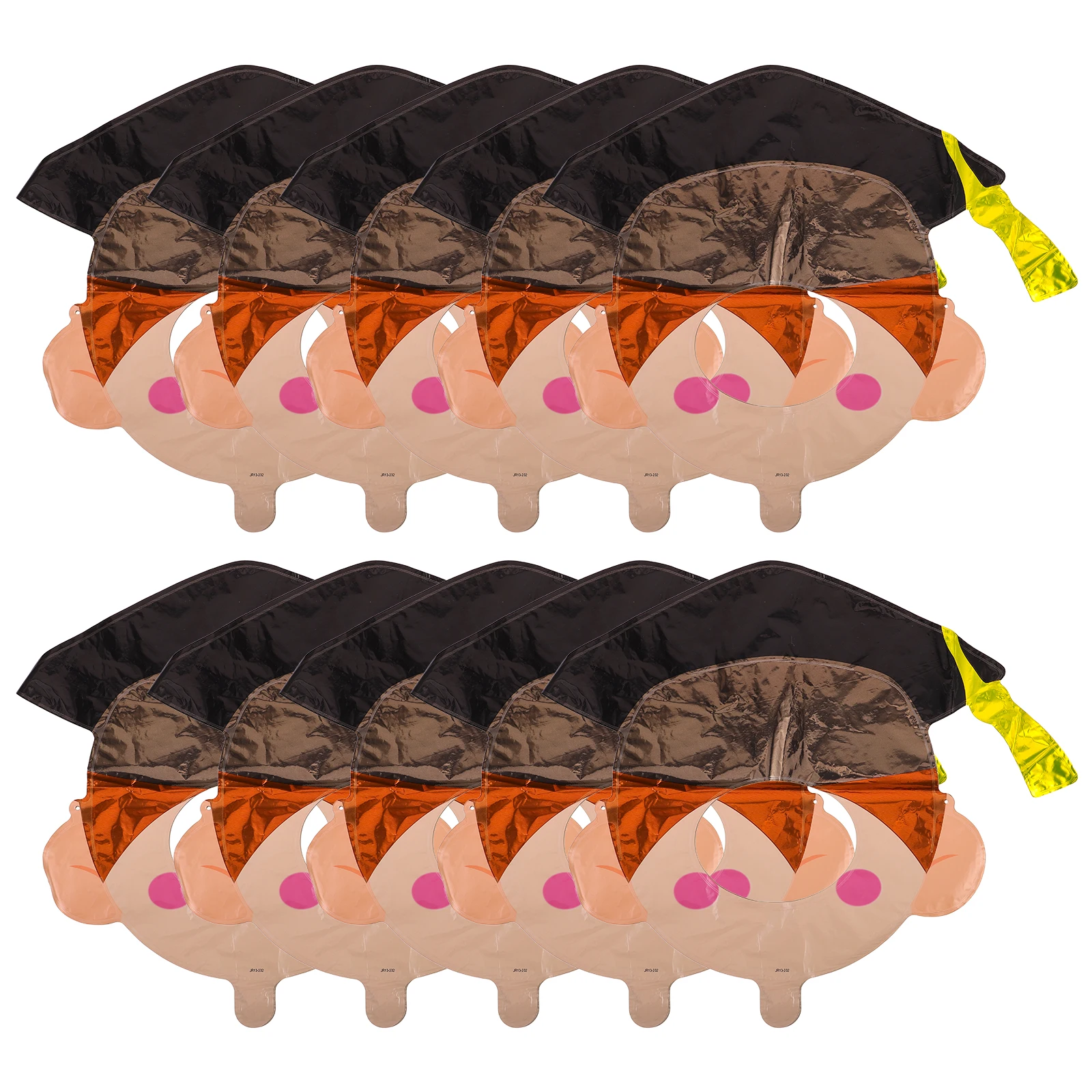 

10pcs Graduation Photo Headdress Sturdy PVC Decorations for Kindergarten Primary Middle University Balloon DIY Frame Versatile