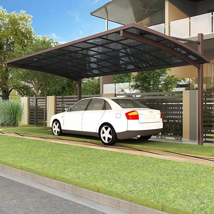 Customized High Quality Outdoor Rainproof Carport UV Protective Durable Car Parking Environmentally Friendly Garden Car Shelter