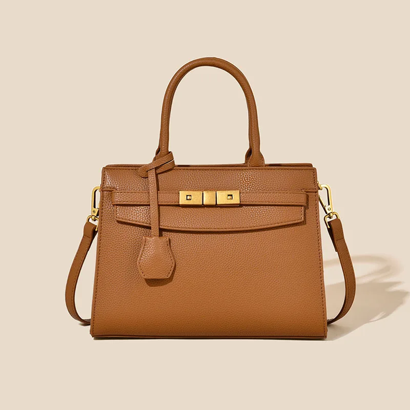 

Изысканная женская кожаная сумка через плечо, женская модная сумка, элегантный классический роскошный дизайн